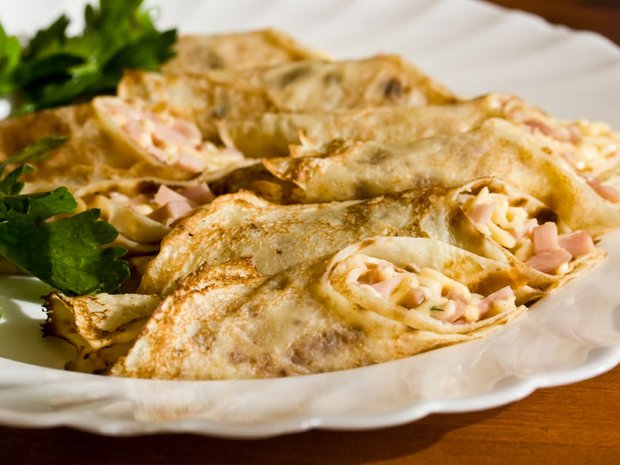 Schinken-Zucchini-Pancakes
