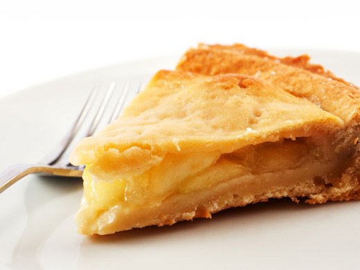 Dünne Tarte mit Melone und Honig