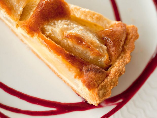 Leichter Kuchen mit Birne